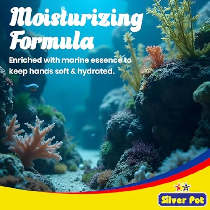 Silver Pot AQUARIUM HAND WASH TWIN PACK, 2 X 400ML, GENTLE HYDRATING FORMULA WITH FRESH AQUATIC SCENT, EFFECTIVE GERM PROTECTION, AND DAILY CARE - Image 3